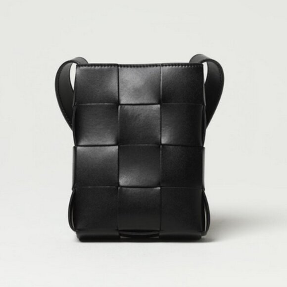 Bottega Veneta Mini Cassette Cross-Body Bag in Black | Excellent Condition - Picture 3 of 4